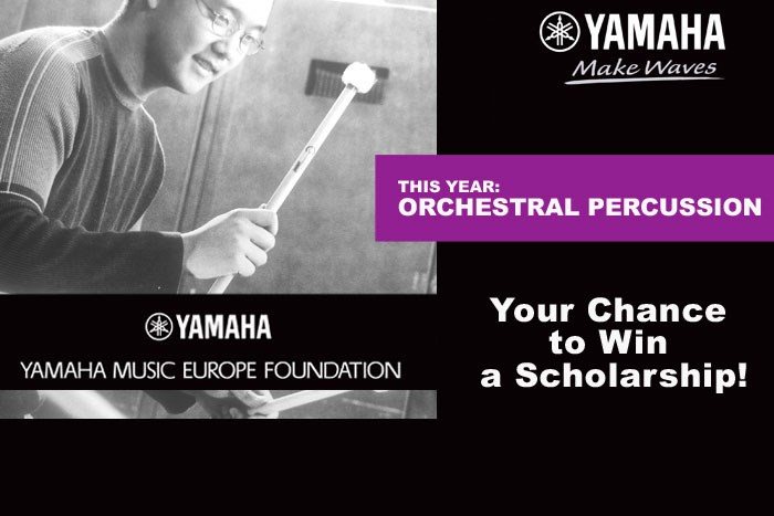 Υποτροφία Yamaha Music Europe Foundation για κρουστά ορχήστρας