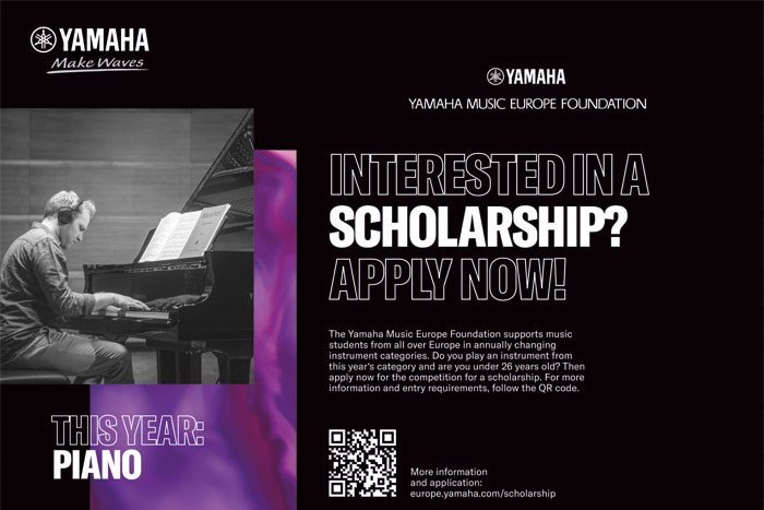 Υποτροφία Yamaha Music Europe Foundation για πιάνο